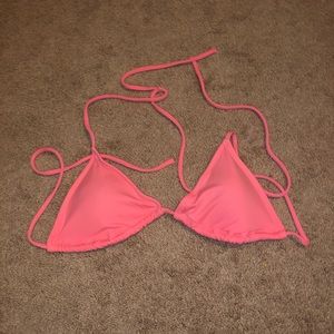 Hot Pink VS triangle bikini top